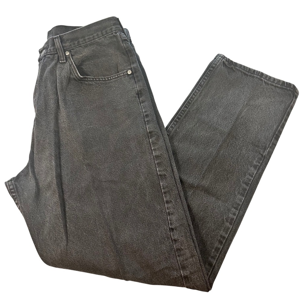 Wrangler Jeans Mens 36x34 Faded Black Straight Leg Cotton 97601CB VTG Y2K 90s
